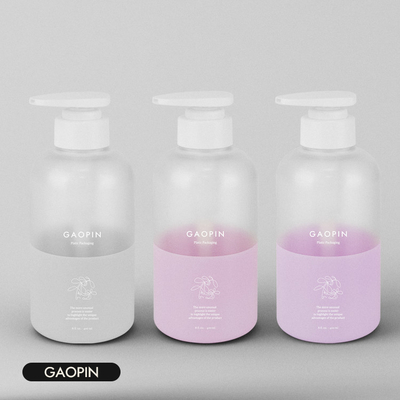 bouteille faite sur commande de pompe de lotion de lavage de corps d'emballage de soins de la peau de bouteille en plastique de l'animal familier 400ml