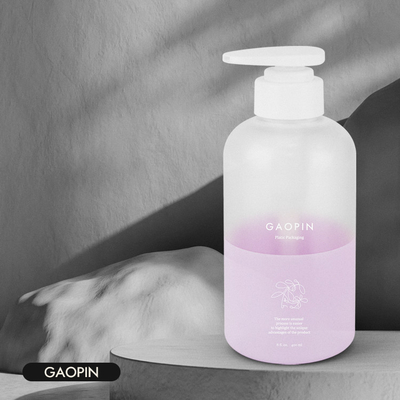 bouteille faite sur commande de pompe de lotion de lavage de corps d'emballage de soins de la peau de bouteille en plastique de l'animal familier 400ml