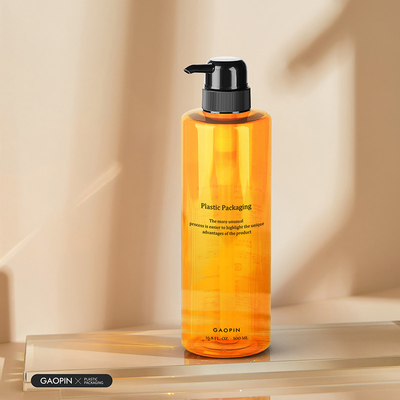 Bouteilles de shampoing transparentes en plastique pour animaux de compagnie de luxe de 500 ml