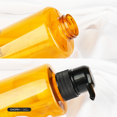Bouteilles de shampoing transparentes en plastique pour animaux de compagnie de luxe de 500 ml