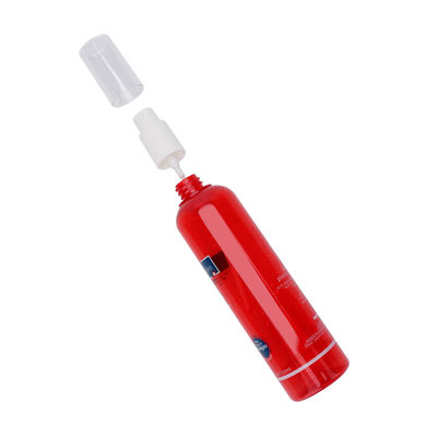bouteille en plastique en plastique rouge de lotion du jet PETG de pompe de soins de la peau de visage de 60ml 125ml 150ml