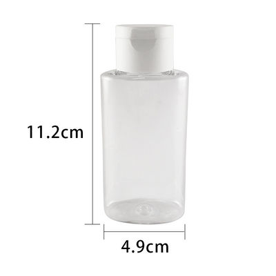 Le gel vide clair d'aseptisant de main de Flip Cap Cosmetic Plastic Bottles met 60ml en bouteille 100ml