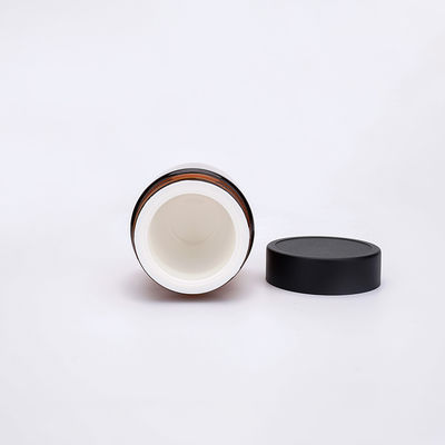 50g 30g Amber Cream Jars, pot de solvant de maquillage avec le couvercle à visser