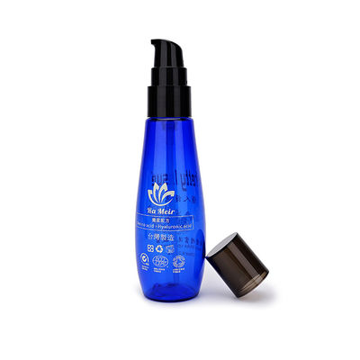 bouteille en plastique bleue de lotion d'emballage de soins de la peau et de beauté de conteneur d'ANIMAL FAMILIER de 30ml 120ml