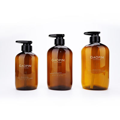 Bouteilles en plastique de shampooing d'Amber Shampoo And Conditioner Bottles de fabricants
