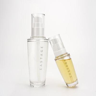 emballage cosmétique recyclable de lotion de 30ml 120ml transparent en plastique de bouteille de haut