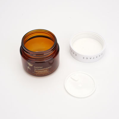 emballage d'Amber Lotion Bottles Plastic Cosmetic de pompe de 80ml 100ml