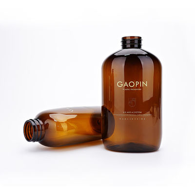 La douche ambre d'emballage de la bouteille 340ml 520ml d'ANIMAL FAMILIER gélifient les bouteilles en plastique de shampooing