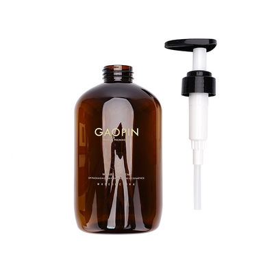 La douche ambre d'emballage de la bouteille 340ml 520ml d'ANIMAL FAMILIER gélifient les bouteilles en plastique de shampooing