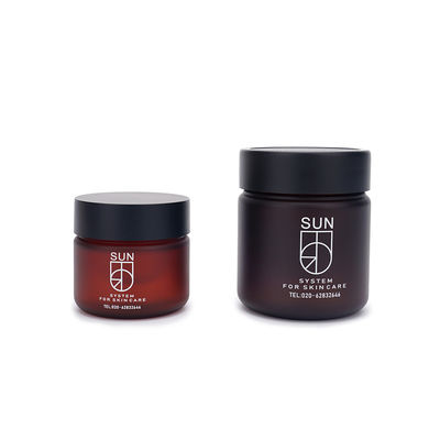 Emballage givré de soins de la peau d'Amber Pet Plastic Bottles 30ml 100ml 120ml