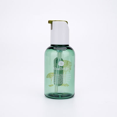 Hydrater le pot cosmétique en plastique de crème de soins de la peau de pompe rotative de l'emballage 50ml