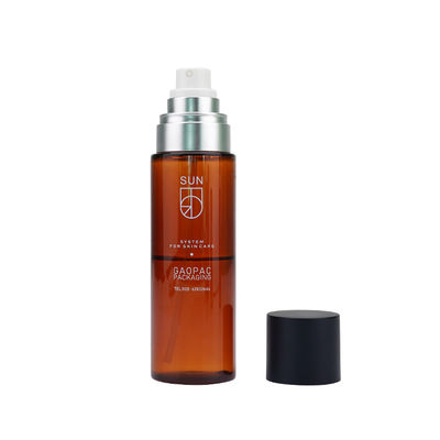 Alcool Amber Fine Mist Spray Bottle désinfectante 50ml 80ml 100ml