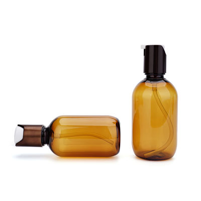 bouteille en plastique Amber Color Screen Printing de lotion de 30ml 60ml 130ml
