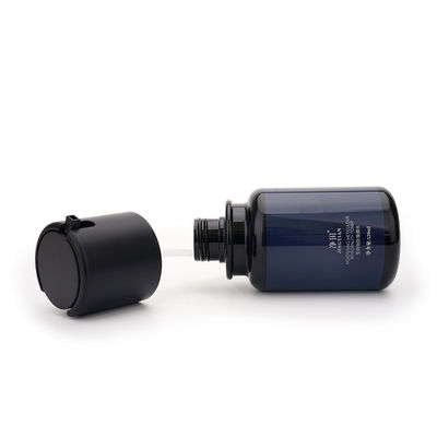Pompe de presse bleue bouteilles en plastique 120ml Logo Customized de lotion de 4 onces