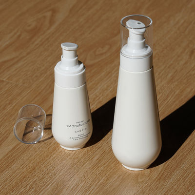 Ensemble crème blanc de bouteille de soins de la peau de 100ml 150ml de la bouteille en plastique cosmétique PETG de lotion