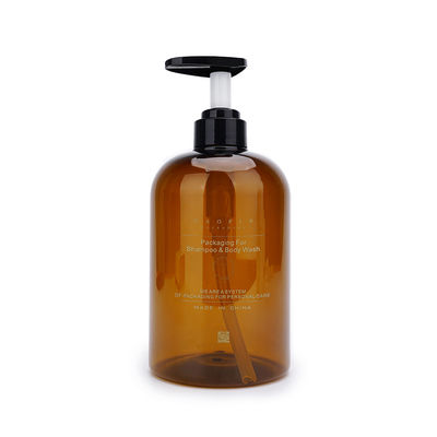 Bouteille vide d'Amber Pump Bottles 400ML 760ML de lavage en plastique de main