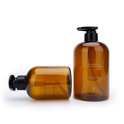 Bouteille vide d'Amber Pump Bottles 400ML 760ML de lavage en plastique de main