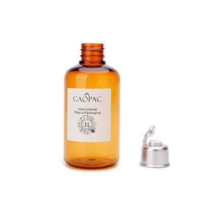 180ml Amber Plastic Shampoo Bottles/flacon de toner cosmétique avec Flip Cap