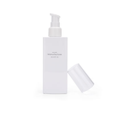 Bouteille faciale de lotion de plastique de soins de la peau de conteneur de la place blanche 100ml 120ml 150ml 200ml