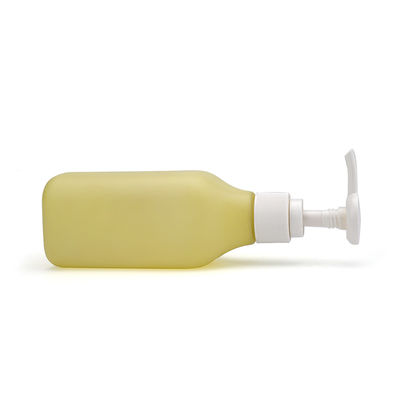 l'OEM cosmétique de plastique vide jaune d'emballage de soins de la peau des bouteilles 200ml a accepté