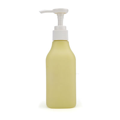 l'OEM cosmétique de plastique vide jaune d'emballage de soins de la peau des bouteilles 200ml a accepté