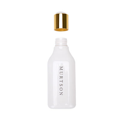 La fuite en plastique blanche vide de bouteilles de shampooing rendent 200ml 300ml avec le chapeau résistant de disque