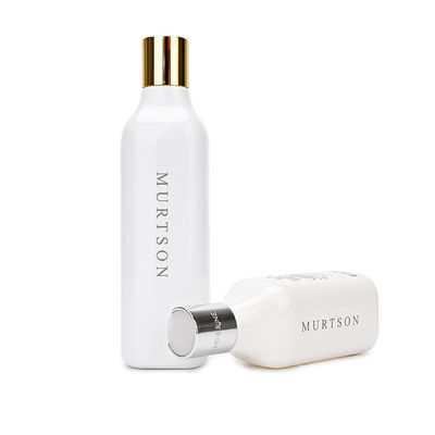 La fuite en plastique blanche vide de bouteilles de shampooing rendent 200ml 300ml avec le chapeau résistant de disque