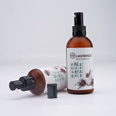Pot cosmétique en plastique de luxe de crème d'ANIMAL FAMILIER de pompe de l'emballage 110ml
