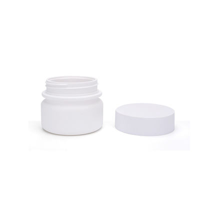 Pot blanc d'ANIMAL FAMILIER du rond 30ml, certifications vides des bouteilles QS de soins de la peau