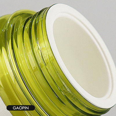 ensemble de empaquetage cosmétique de luxe de bouteille en plastique de lotion de vert de 40ml 50ml 130ml