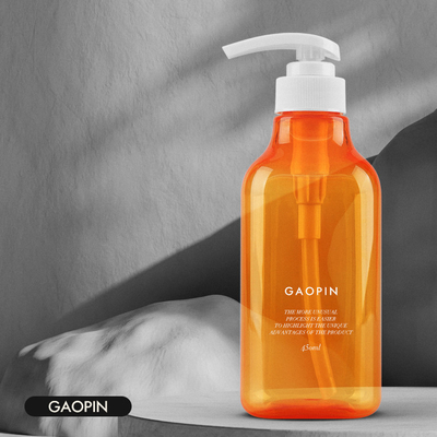conteneur en plastique de shampooing de liquide de lavage de main d'emballage de bouteille de pompe de lotion de l'ANIMAL FAMILIER 450ml