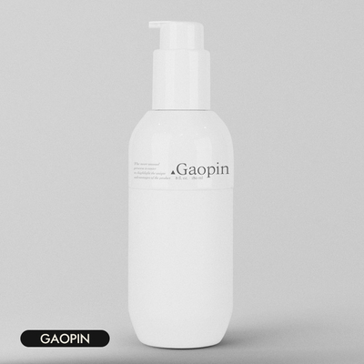 le shampooing 6.087oz en plastique met l'estampillage en bouteille chaud de douille en aluminium